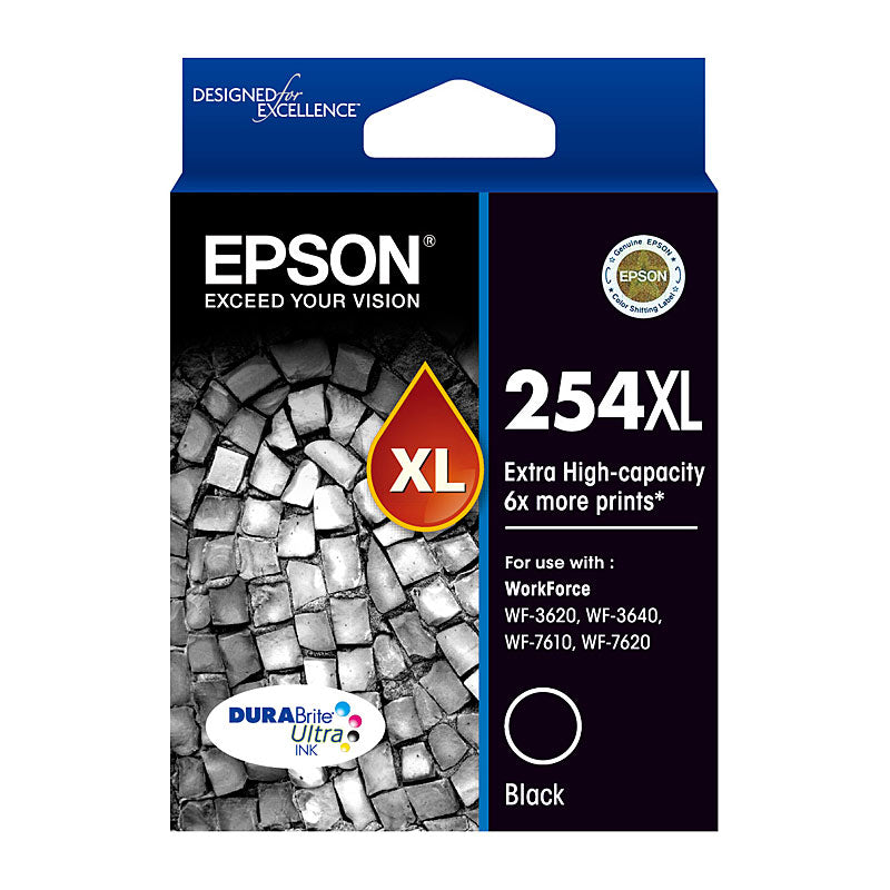 EPSON Black Ink Cartridge 252XL Genuine 1,100 Page High Yield - SuperSaverAU - view 1
