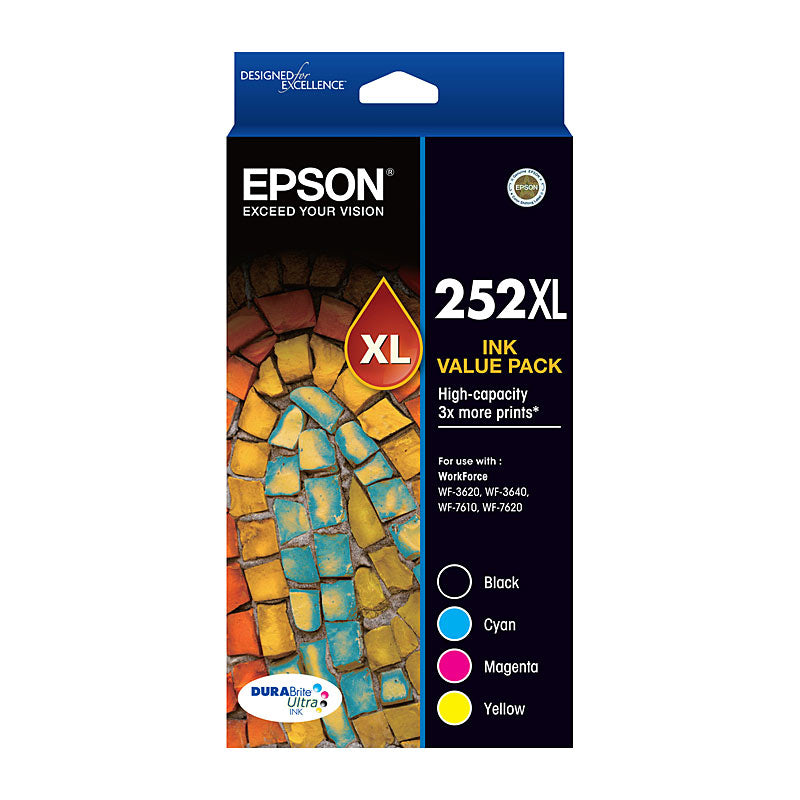 Epson 252XL 4-Ink Value Pack for WorkForce Series Printers - SuperSaverAU - view 1