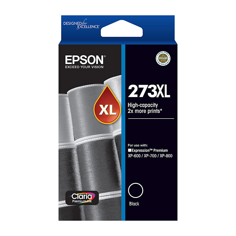 EPSON Black 273XL Ink Cartridge 500 Pages for Expression Premium XP Series Printers - SuperSaverAU - view 1