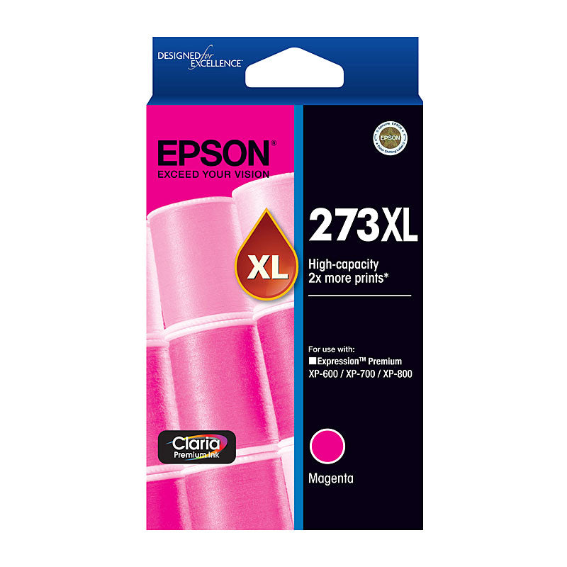 Epson 273XL Magenta Ink Cartridge Dye-Based High-Yield for Expression Premium Printers - SuperSaverAU - view 1