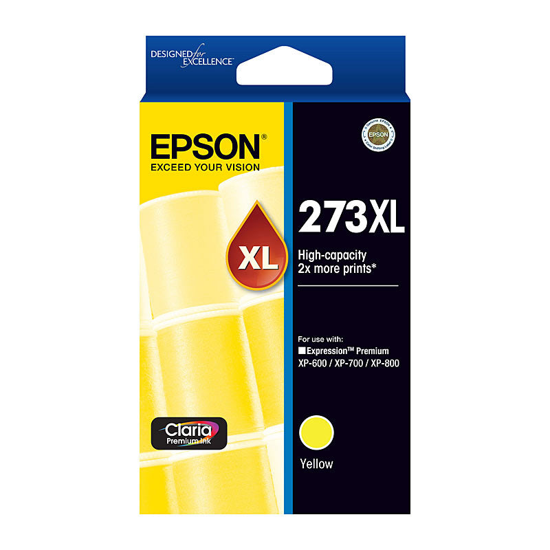 Epson 273XL Yellow Ink Cartridge Dye-Based High-Yield for Expression Premium Printers - SuperSaverAU - view 1