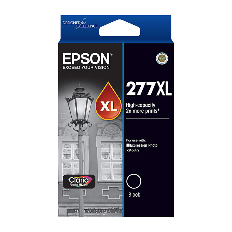 EPSON Black Ink Cartridge 277XL Claria Photo HD Genuine 500 Page Yield - SuperSaverAU - view 1