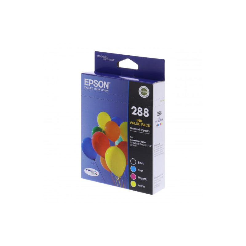 Epson 288 CMYK Colour Pack Genuine Ink Cartridges for Expression Home XP Series