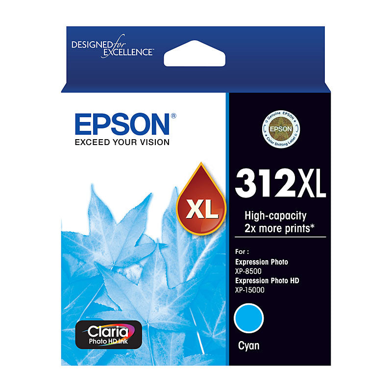 Epson Cyan Ink Cartridge 312XL for Expression Photo XP 8500 HD XP 15000 XP 8600 - SuperSaverAU - view 1