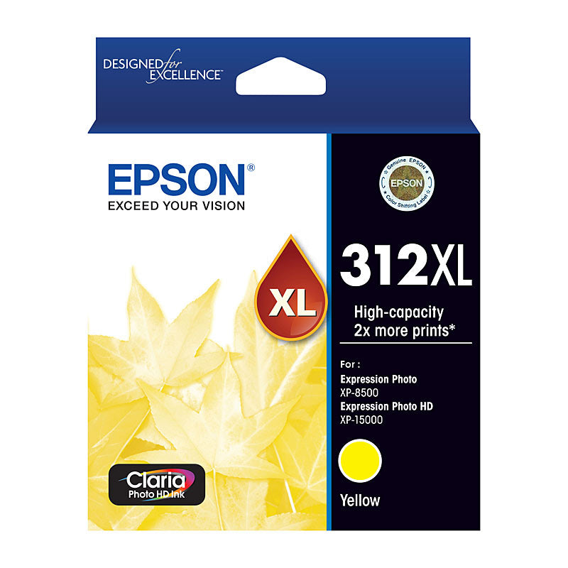 EPSON Yellow Ink Cartridge 312XL for Expression Photo XP Series - SuperSaverAU - view 1