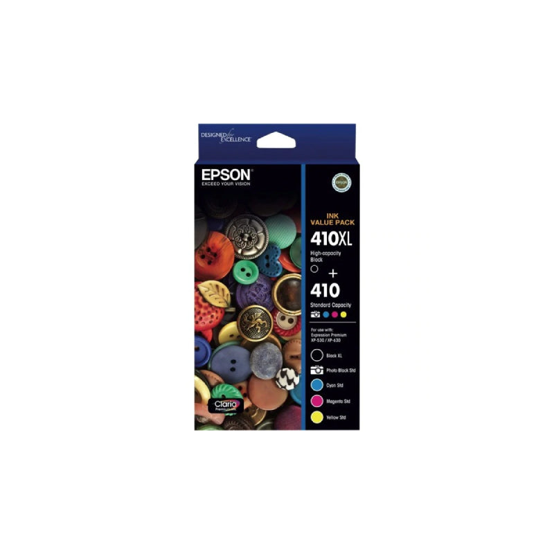 EPSON 410 Ink Cartridge Value Pack for XP 530, XP 630, XP 540, XP 640, XP 900 Printers - SuperSaverAU - view 1