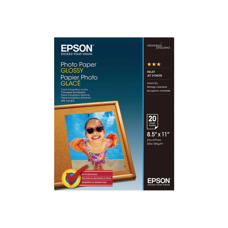 EPSON C13S042535 Photo Paper, 20 Sheets, Compatible with T3460, T5460 - SuperSaverAU - view 1
