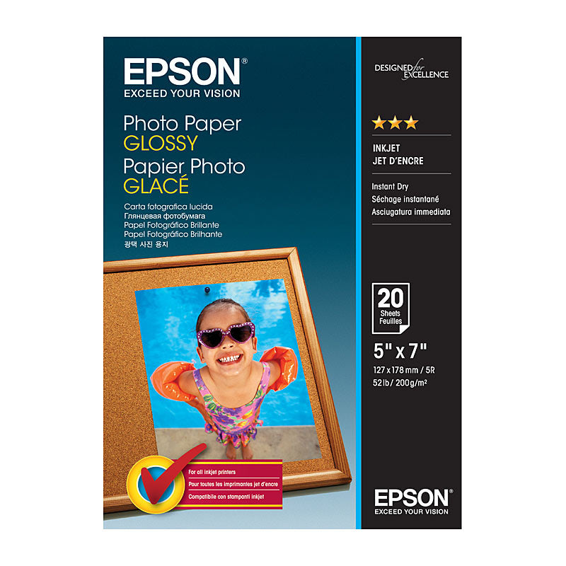 EPSON Glossy P/Paper, Premium Quality, 20 Sheets, C13S042544 - SuperSaverAU - view 1