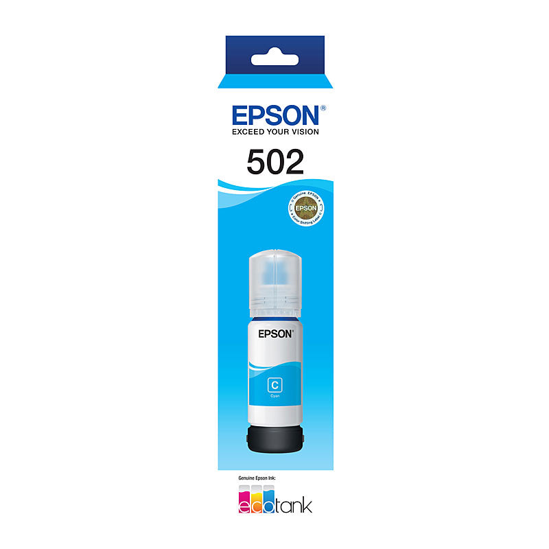 EPSON Genuine Cyan Toner Cartridge for EcoTank Printers, 1 Pack - SuperSaverAU - view 1
