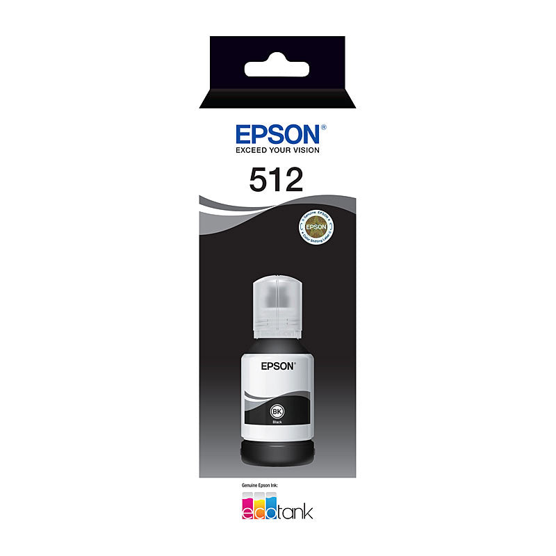 EPSON T512 Black EcoTank Ink Bottle for ET 7700 ET 7750 Printers - SuperSaverAU - view 1