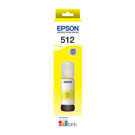 EPSON Genuine Yellow Toner Cartridge for EcoTank Printers, 1 Pack