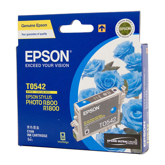 EPSON Genuine Cyan Ink Cartridge Yielding 440 Pages