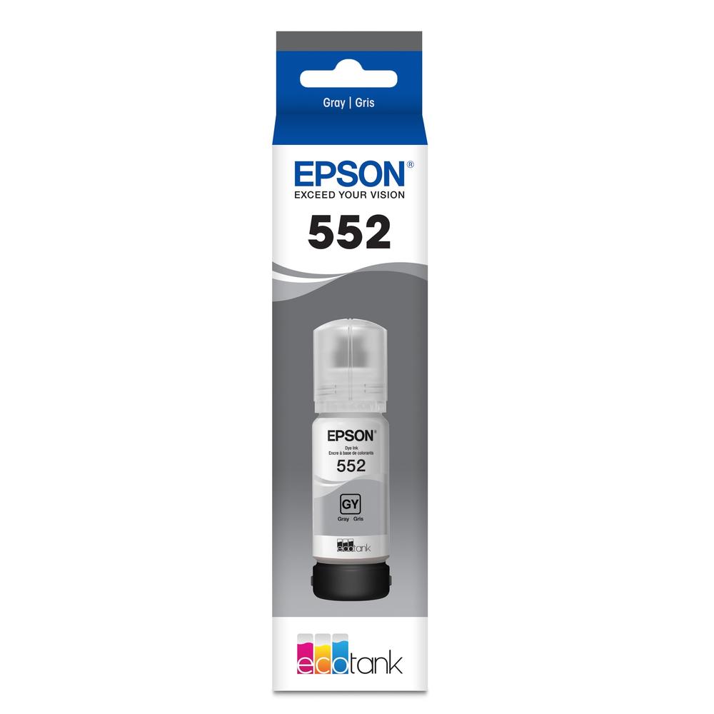 EPSON Eco Tank T552 Grey Ink Cartridge - Efficient, High-Yield Printing - SuperSaverAU - view 1