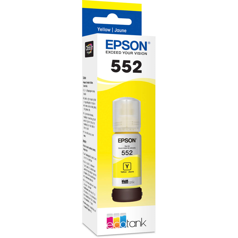 EPSON EcoTank T552 Yellow Ink Cartridge - 70ml - SuperSaverAU - view 1