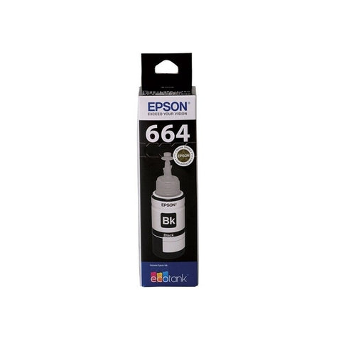 Epson T664 Black EcoTank Ink Bottle Genuine for ET Series Printers - SuperSaverAU - view 1