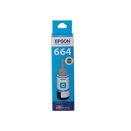 Epson Genuine Cyan Toner Cartridge for EcoTank Printers - 0 Yield