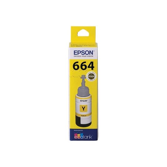 Epson Yellow EcoTank Ink Bottle T664 for ET 2500 Series & More