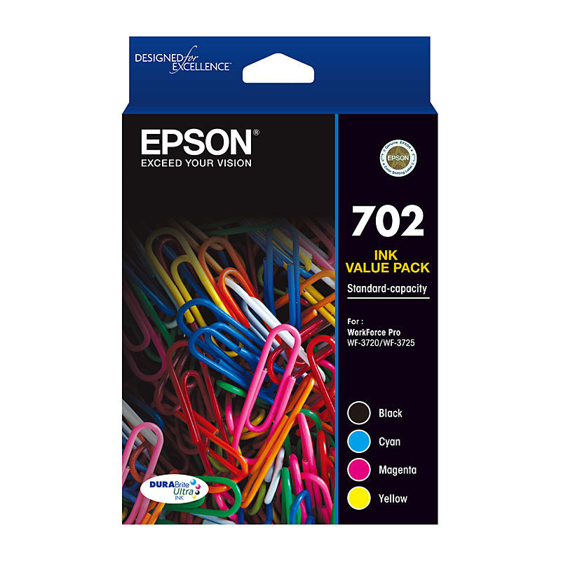 EPSON Value Pack CMYK Ink Cartridges for Workforce Pro WF 3720 3725 3730 - SuperSaverAU - view 1