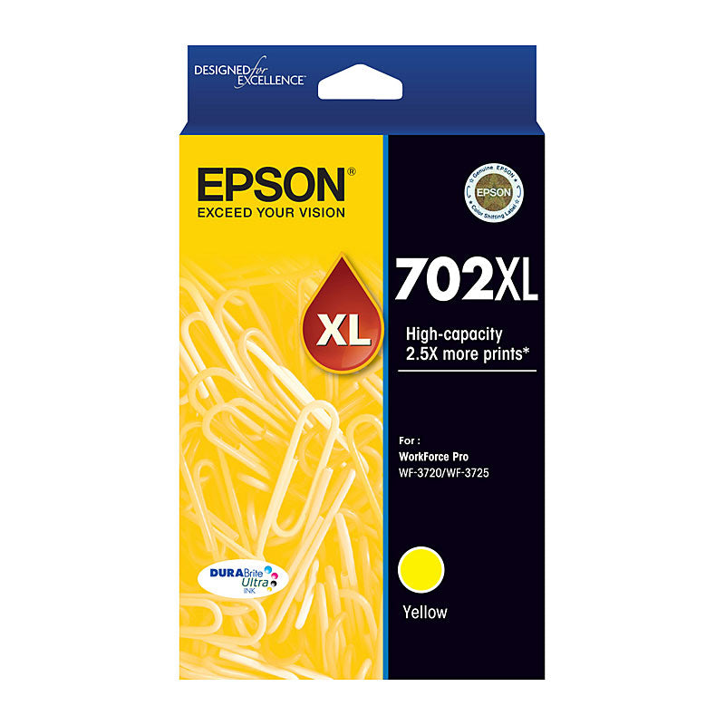 Epson 702XL Yellow Ink Cartridge 950 Page Yield - SuperSaverAU - view 1