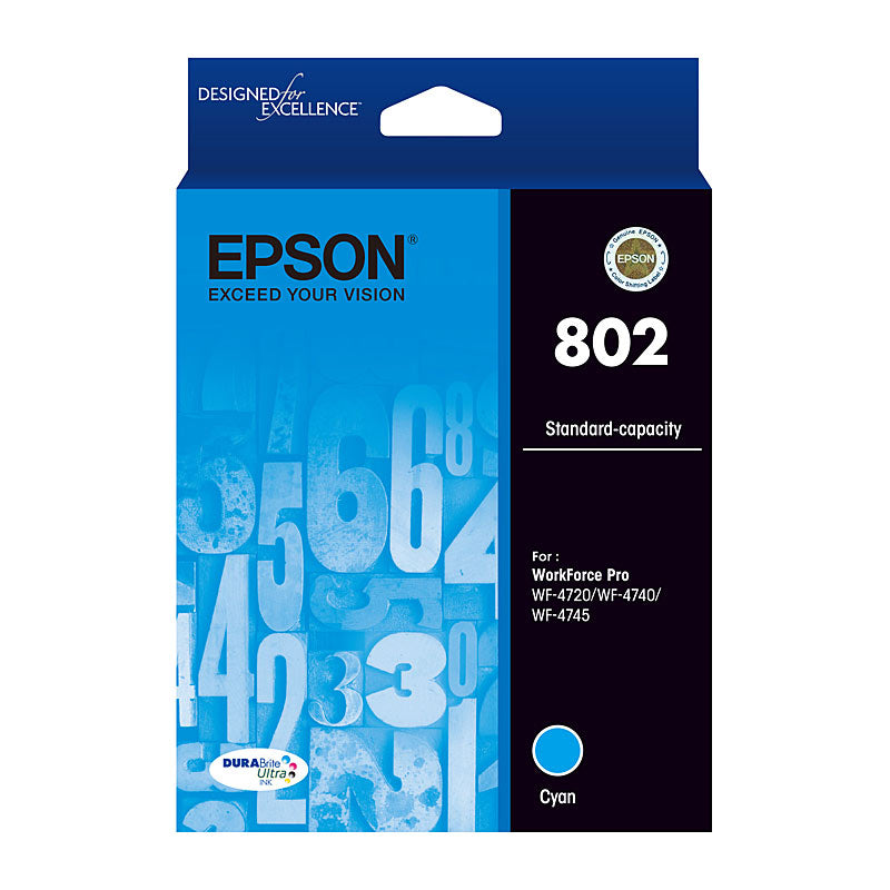 Epson Cyan Ink Cartridge DURABrite Ultra Ink Standard WorkForce Pro WF-4720 WF-4730 WF-4740 WF-4725 - SuperSaverAU - view 1