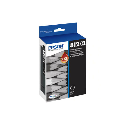 EPSON 812XXL Genuine Black Ink Cartridge - Compatible with WF 7830, WF 7840, WF 7845