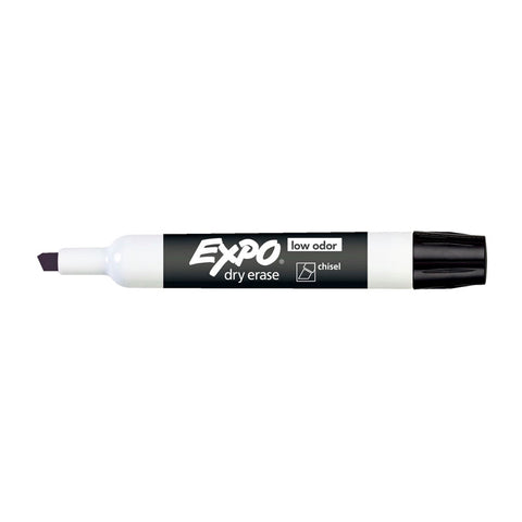 EXPO White Board Marker Chisel Black - Box of 12 - SuperSaverAU - view 1