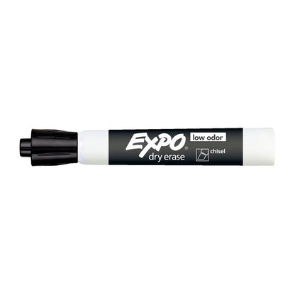 EXPO White Board Marker Chisel Black - Box of 12