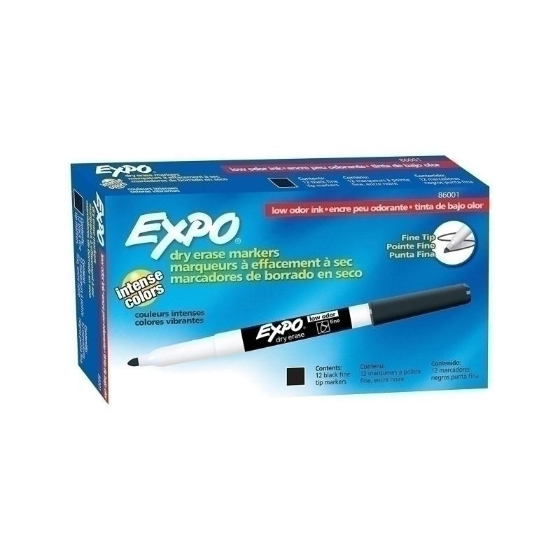 EXPO W/B Marker Fine Blk Bx12 - SuperSaverAU - view 1