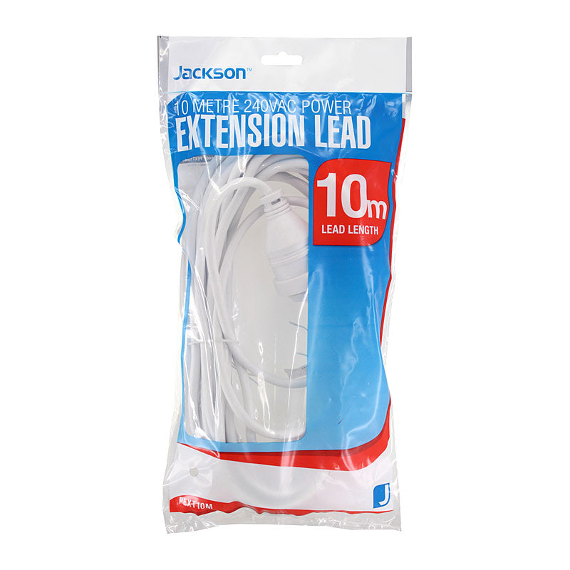 JACKSON Ext Lead 10m White - SuperSaverAU - view 1