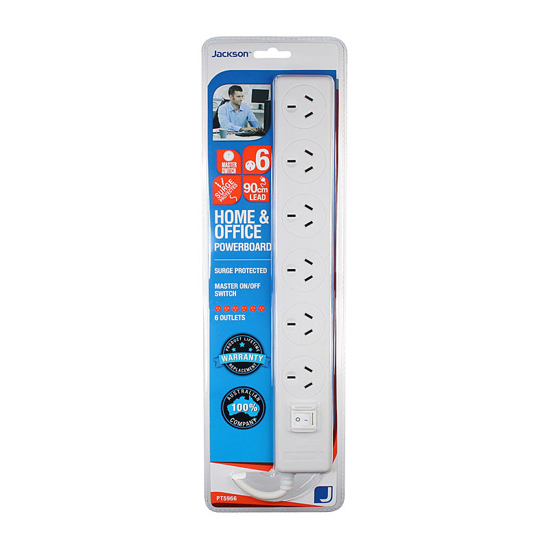 JACKSON 6 Way Powerboard 90cm - SuperSaverAU - view 1