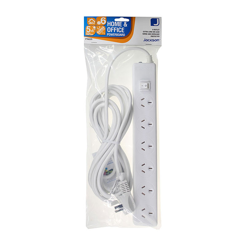 JACKSON 6 Way Powerboard 5m - SuperSaverAU - view 1