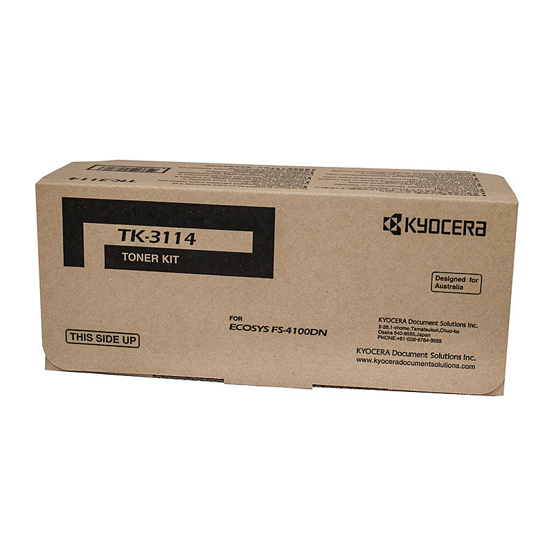 KYOCERA TK3114 Black Toner Kit 15,500 Page Yield for FS4100DN Printer - SuperSaverAU - view 1