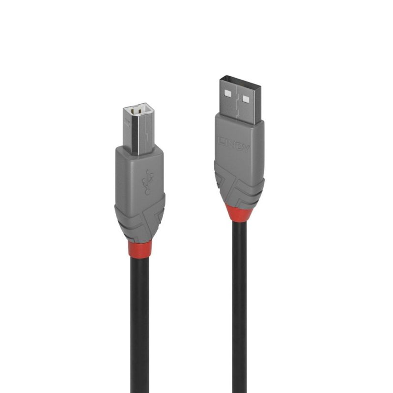 LINDY 1m USB2 A-B Cable Anthra Line - SuperSaverAU - view 1
