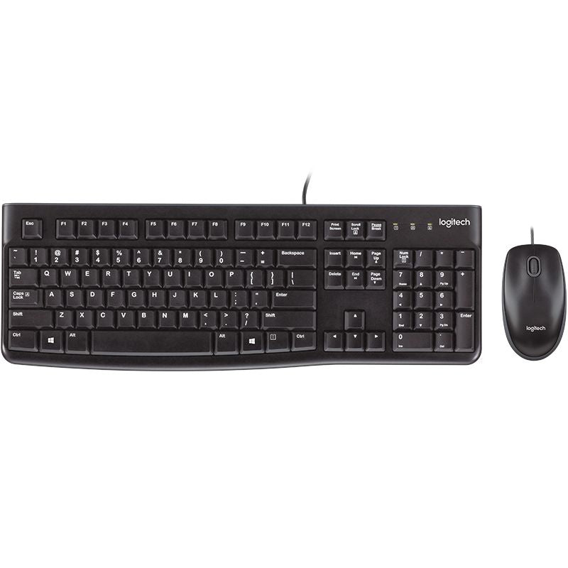 LOGITECH MK120 Keyboard & Mouse Combo Quiet typing and Spill resistant High-definition optical tracking Thin profile 3yr - SuperSaverAU - view 1