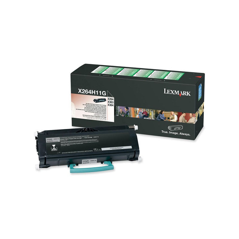 Lexmark Genuine Black Toner Cartridge, 9,000 Pages, Compatible with X264, X363, X364 - SuperSaverAU - view 1