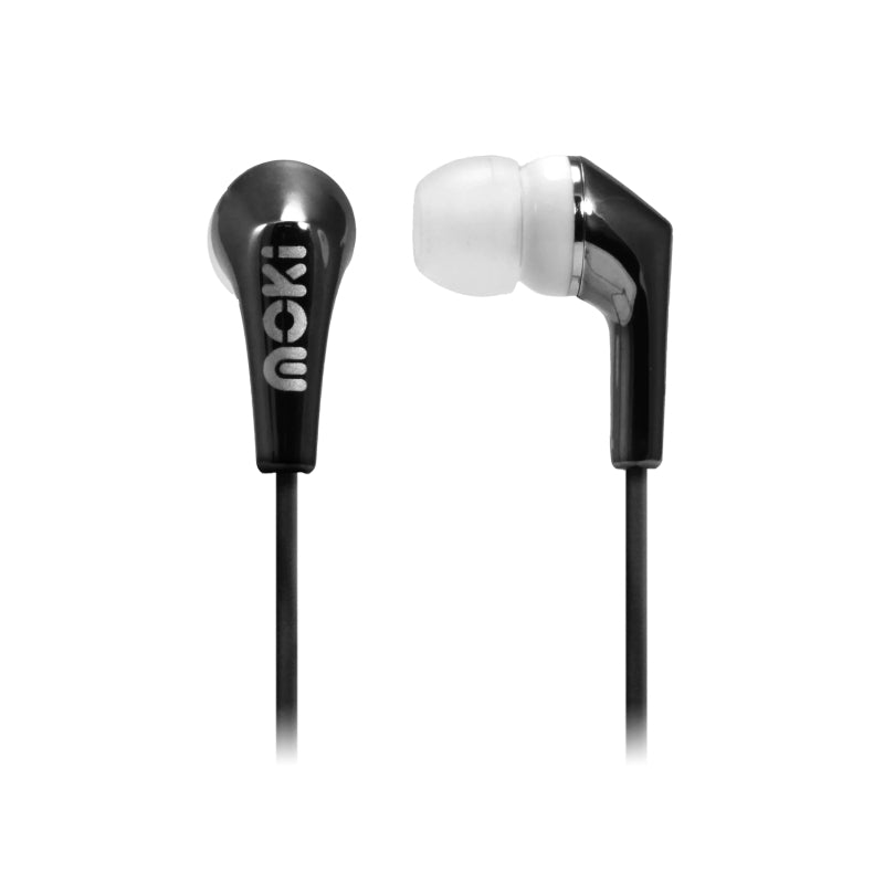 MOKI Life Metallic Earbuds Black - SuperSaverAU - view 1