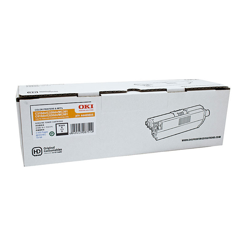 OKI C310DN Black Toner Cartridge 3500 Page Yield - SuperSaverAU - view 1