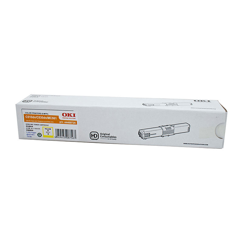 OKI Genuine Yellow Toner Cartridge for C510DN, C530DN, MC561 - 5,000 Page Yield - SuperSaverAU - view 1