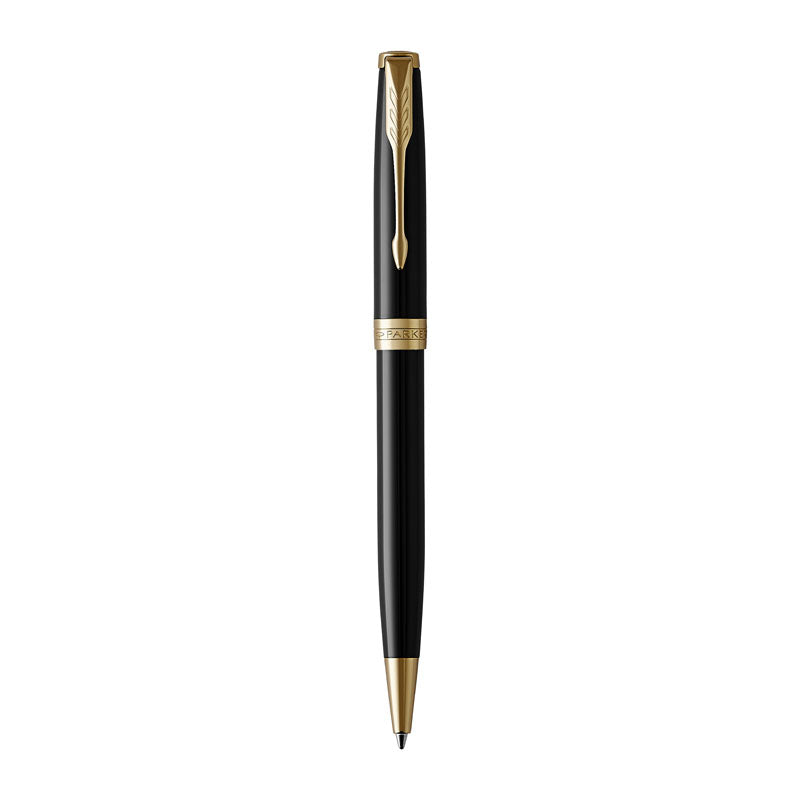 PARKER Sonnet Black Lacq GT Ball Pen - Elegant Design, Smooth Writing - SuperSaverAU - view 3