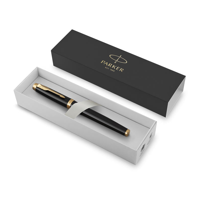 PARKER IM Black Gd Trm Ball Pen Md Blu - SuperSaverAU - view 3