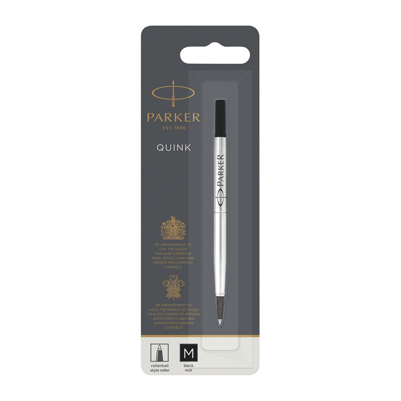 PARKER Roller Ball Refill Med Black - SuperSaverAU - view 1