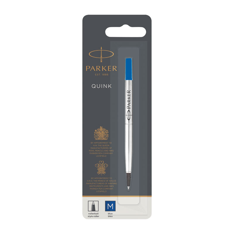 Parker Roller Ball Pen Refill Medium Blue Ink - SuperSaverAU - view 1