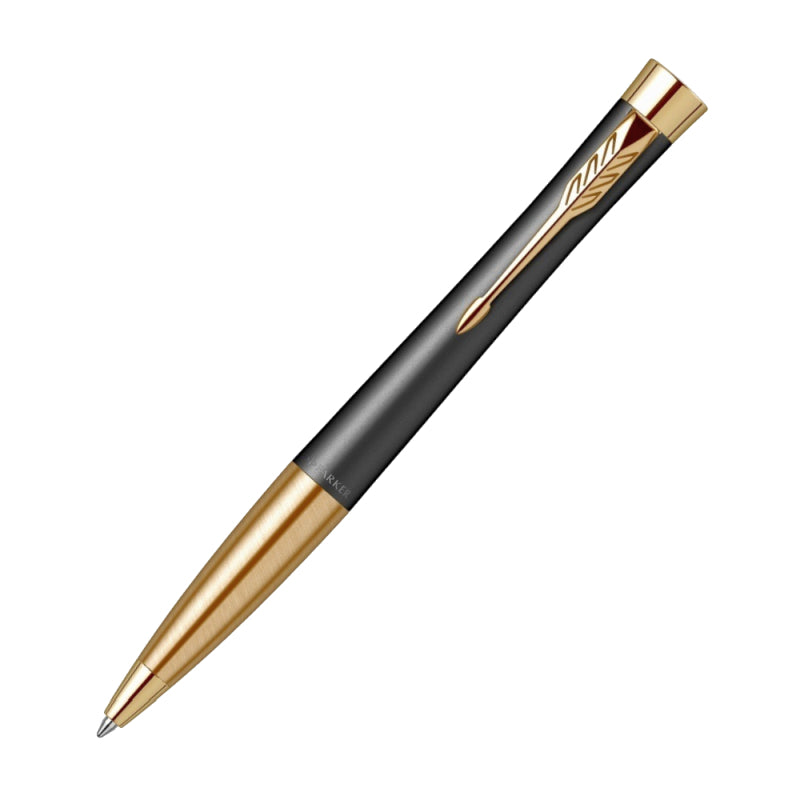 PARKER Urban Ballpoint Pen - Muted Black with Gold Trim, Medium Tip, Blue Ink - SuperSaverAU - view 1