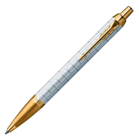 PARKER IM Premium Ballpoint Pen - Pearl with Gold Trim - SuperSaverAU - view 1