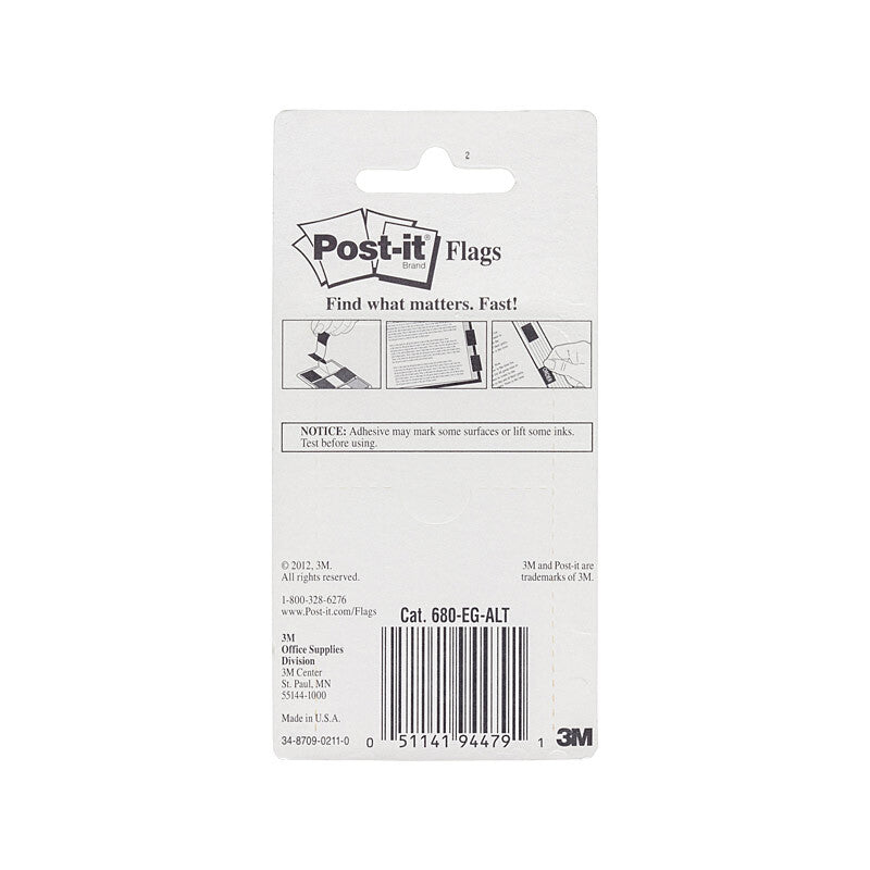 Post-It Flags Alternate Colour Pack of 3 Box of 6 - SuperSaverAU - view 1