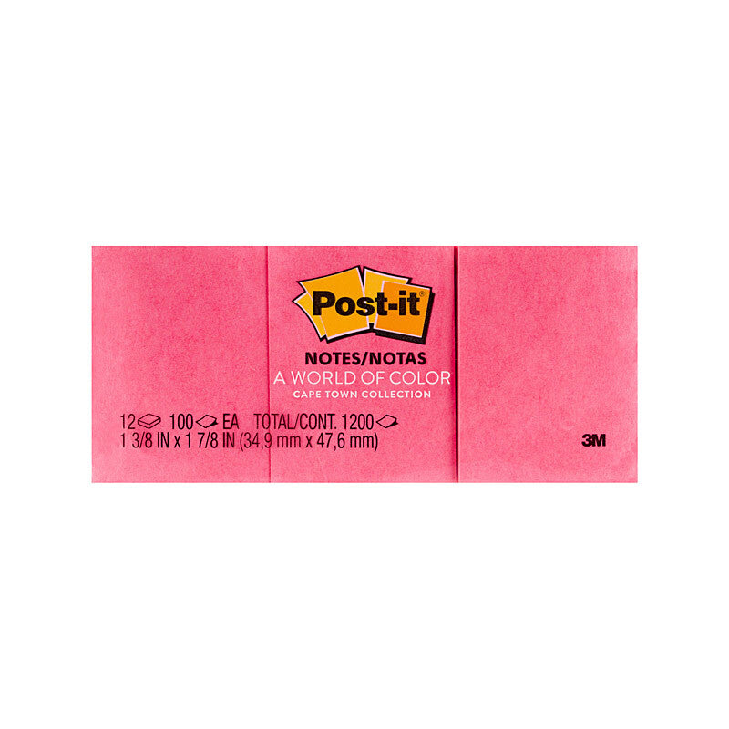 Post-It Notes Cape Town Collection Assorted Pack of 12