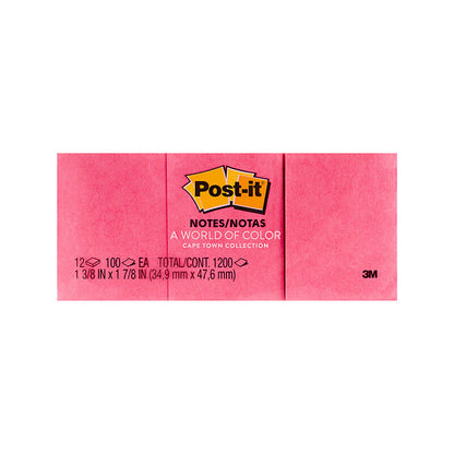 Post-It Notes Cape Town Collection Assorted Pack of 12