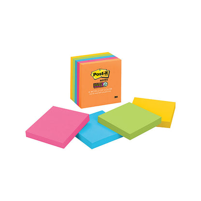 Post-It Super Sticky Notes 73x73mm Pack of 5 - Rio De Janeiro Design