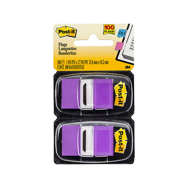 POST-IT Flag 680-PU2 Prple Pack of 2 Bx6 - SuperSaverAU - view 1
