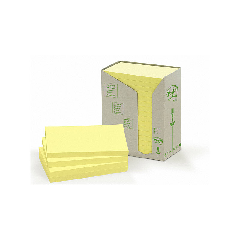 POST-IT 655-RTY Rec Yw 76X127 Pack of 16 - SuperSaverAU - view 3